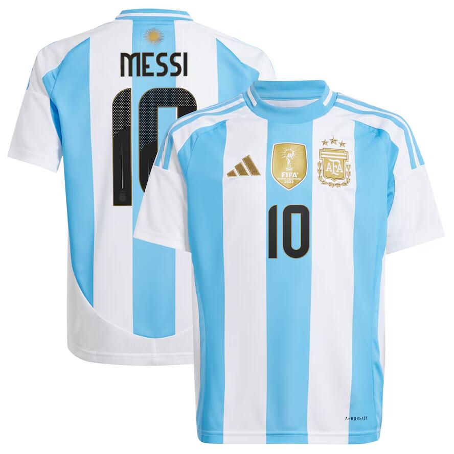 Maillot Argentina Domicile 2024 Junior Messi #10