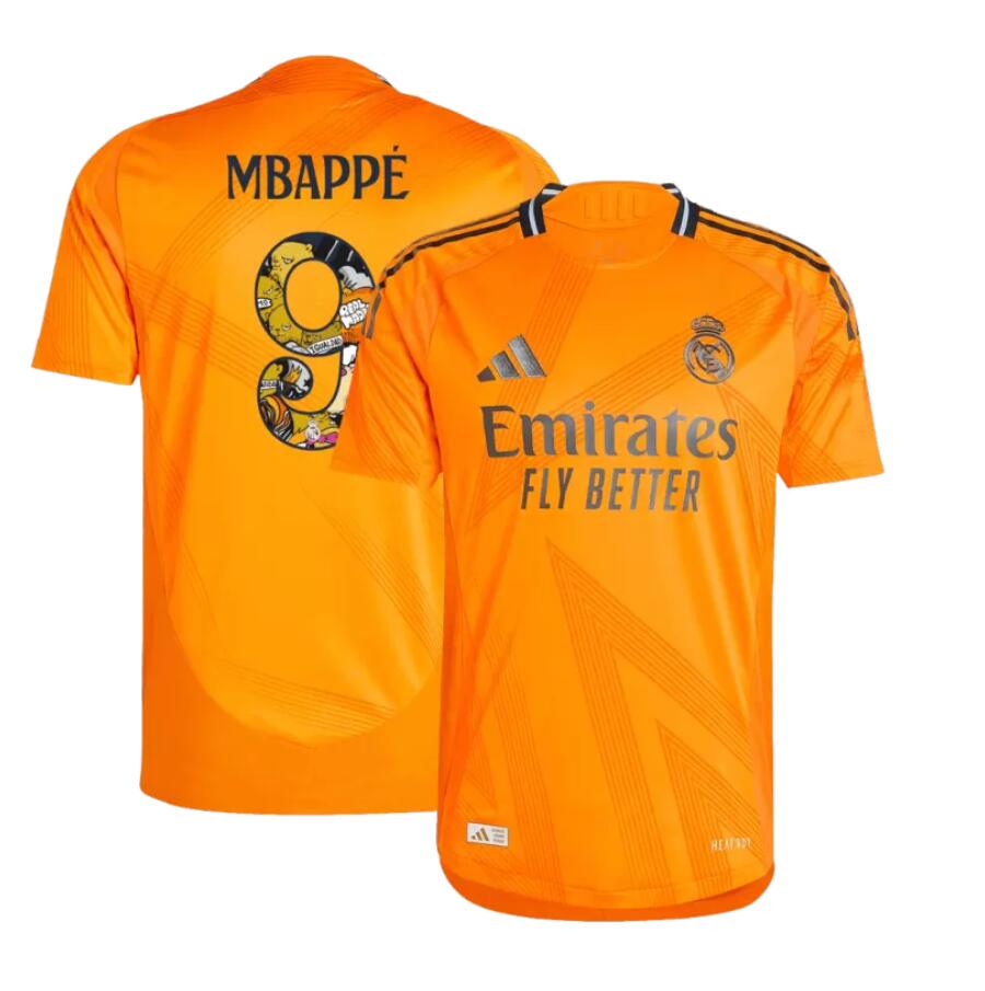 Maillot Real M adrid Extérieur 24/25 MBAPPÉ #9 Bear Champ Font