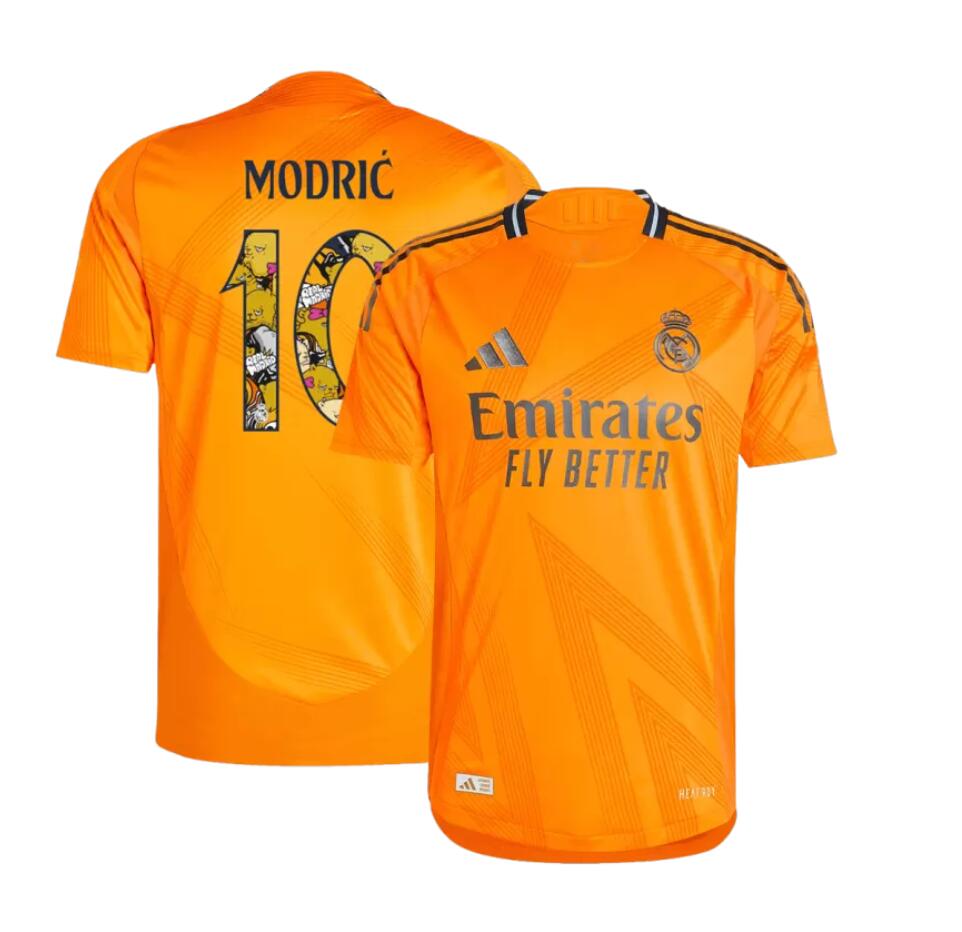 Maillot Real M adrid Extérieur 24/25 MODRIC 10 Bear Champ Font