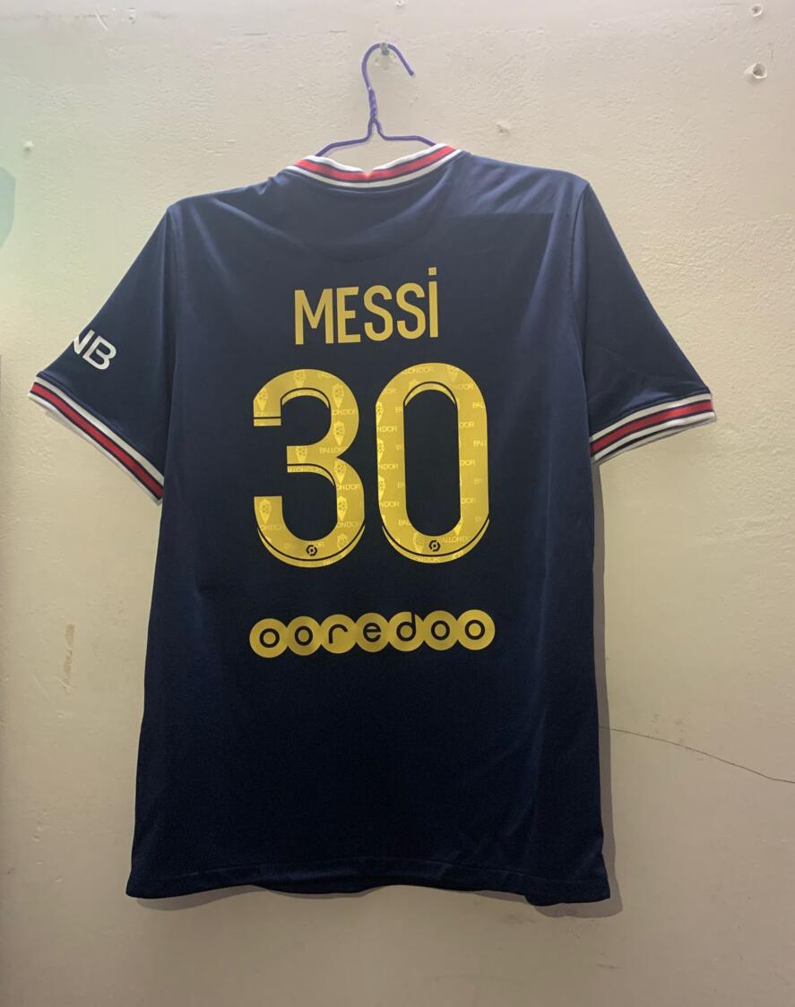 Maillot De Messi En El PSG Domicile 2021-2022 Amarillo