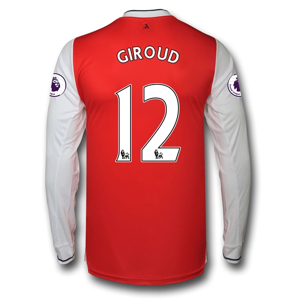 CAMISETA Arsenal 16/17 12 GIROUD LS PRIMERA EQUIPACIÓN